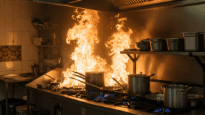Incêndios em cozinhas comerciais: como evitar acidentes com gás e óleo